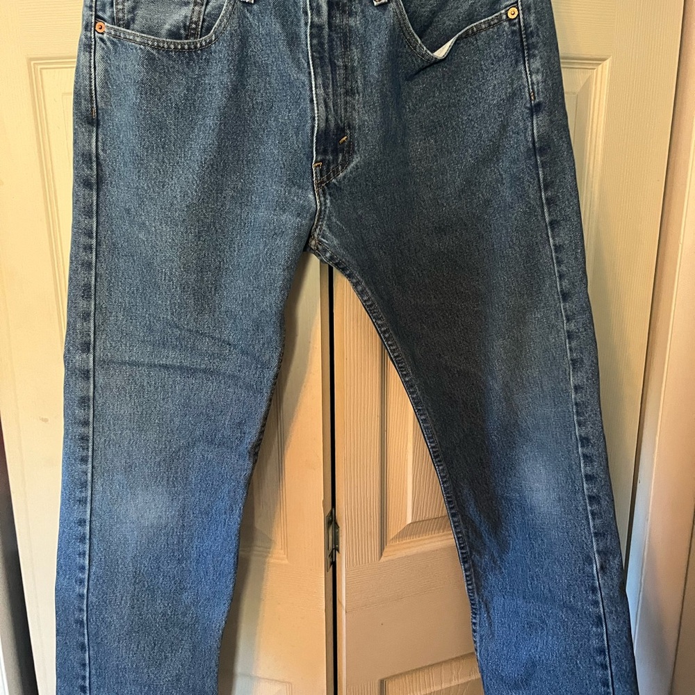 ClassicLevis 505  Men's Straight Blue Jeans